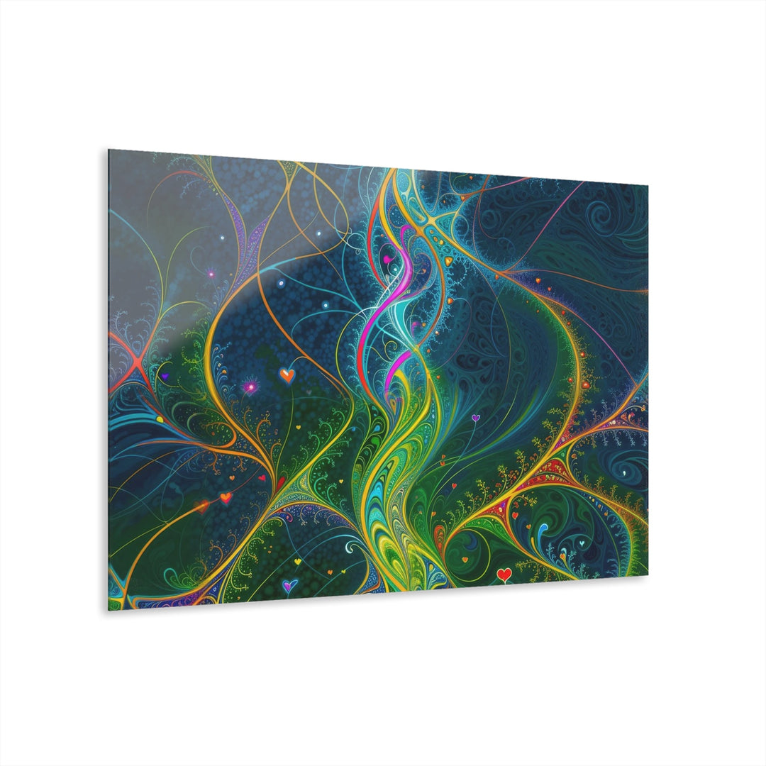 Vibrant Ethereal Swirls - Acrylic Prints (French Cleat Hanging) - Home Decor - g(0D·IO) - 36" x 24" (Horizontal) - 0.25'' -