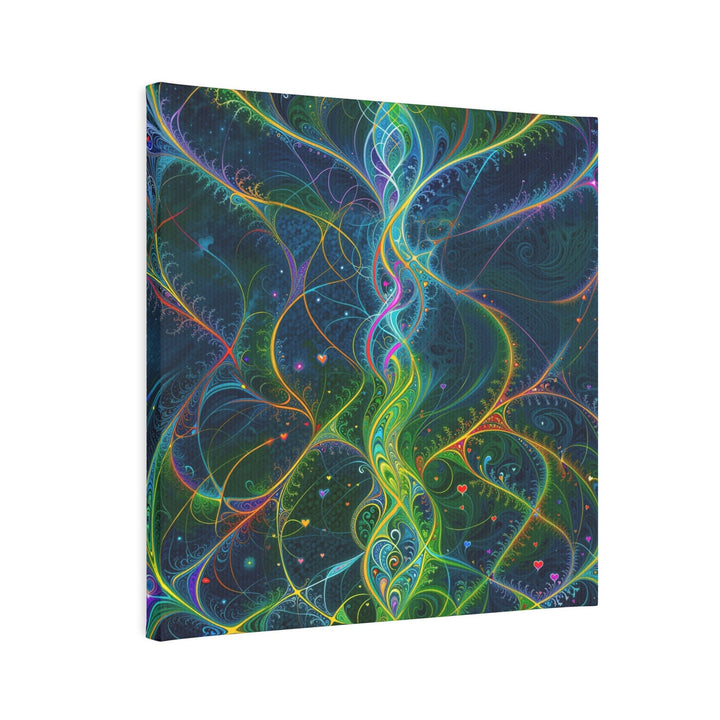 Vibrant Ethereal Swirls - Canvas Photo Tile - Canvas - g(0D·IO) - 8" x 8" (Square) - 0.5" -