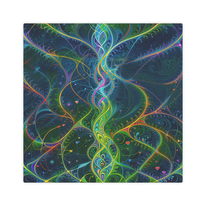 Vibrant Ethereal Swirls - Canvas Photo Tile - Canvas - g(0D·IO) - 8" x 8" (Square) - 0.5" -