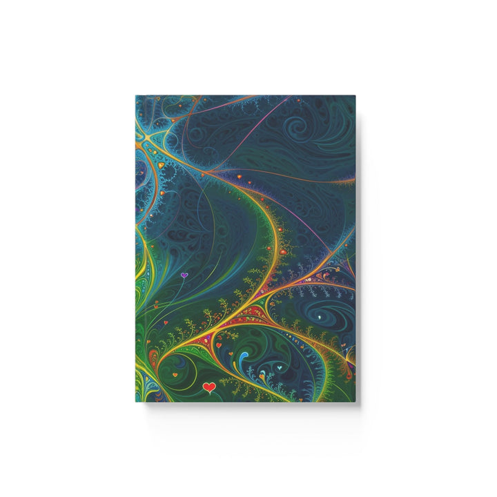 Vibrant Ethereal Swirls - Hard Backed Journal - Paper products - g(0D·IO) - Blank - A5 - White