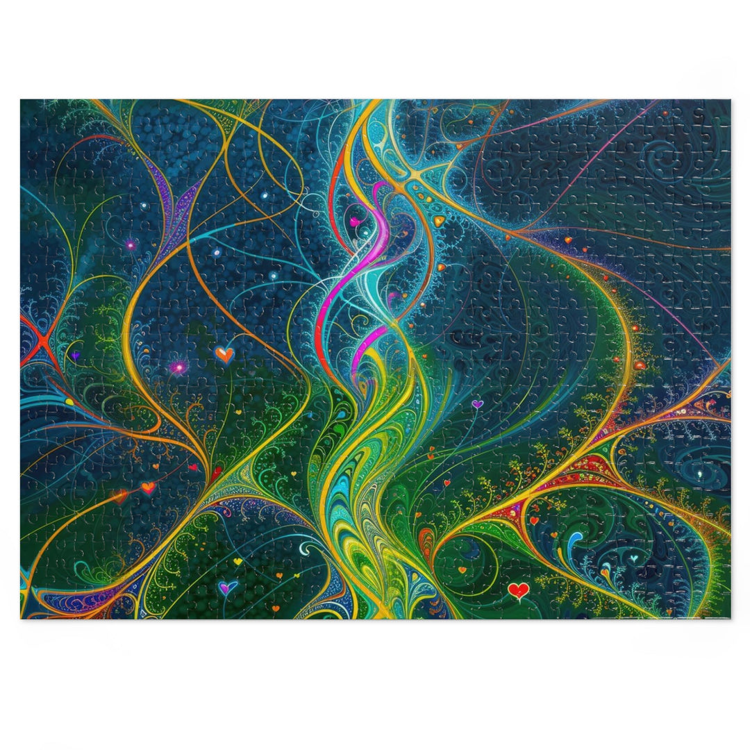 Vibrant Ethereal Swirls - Jigsaw Puzzle (100, 252, 500, 1000 pieces) - Puzzle - g(0D·IO) - 20.5" × 15" (500 pcs) - -