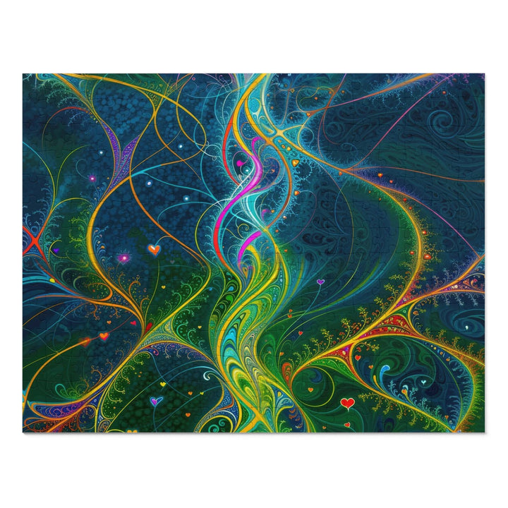 Vibrant Ethereal Swirls - Jigsaw Puzzle (100, 252, 500, 1000 pieces) - Puzzle - g(0D·IO) - 14" × 11" (252 pcs) - -