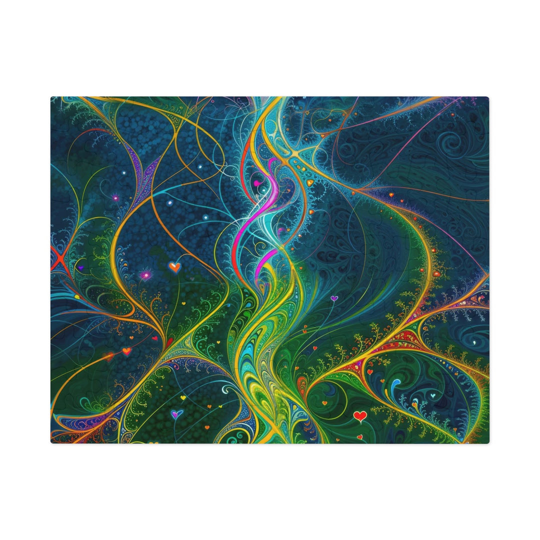 Vibrant Ethereal Swirls - Jigsaw Puzzle (100, 252, 500, 1000 pieces) - Puzzle - g(0D·IO) - 9.6" × 8" (110 pcs) - -