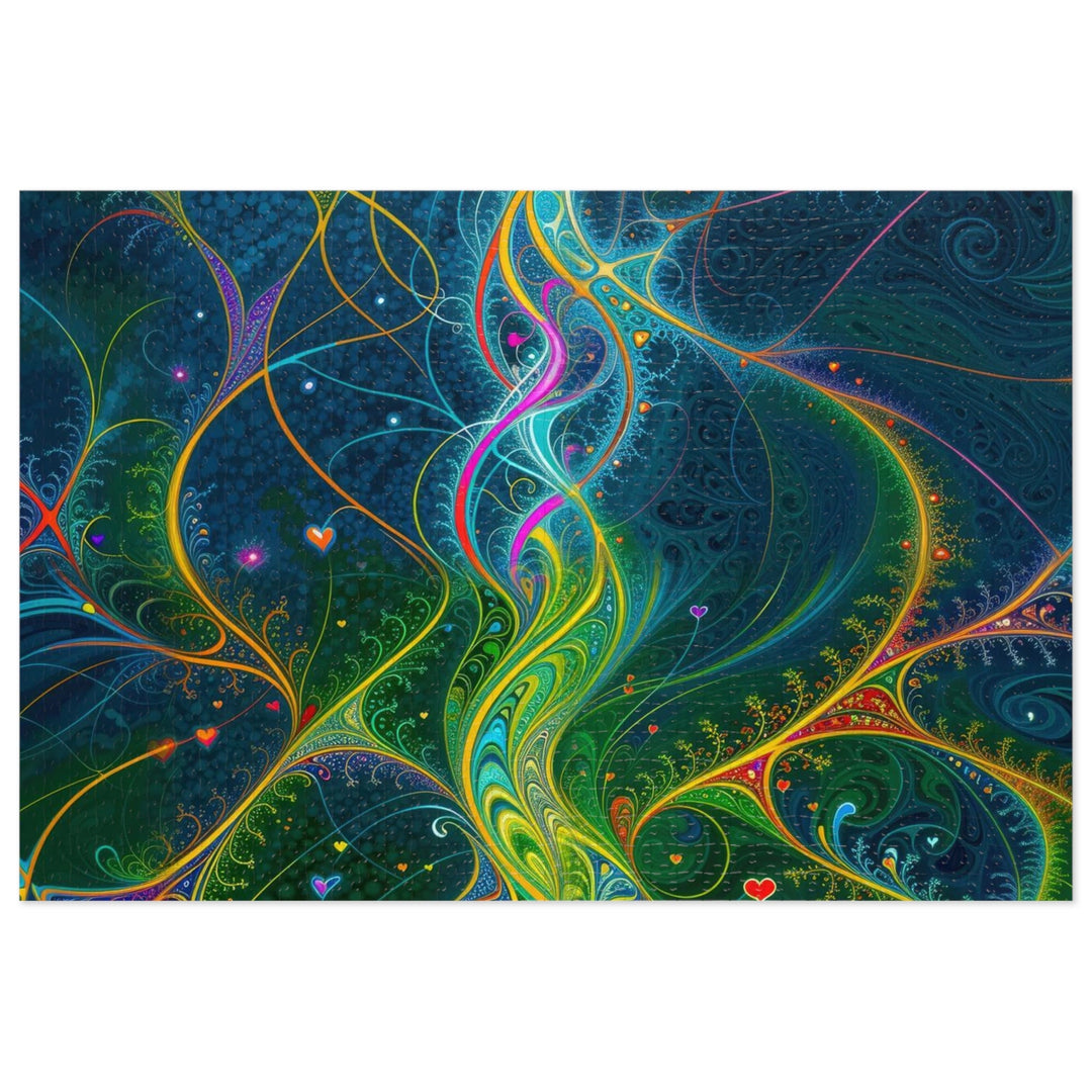 Vibrant Ethereal Swirls - Jigsaw Puzzle (100, 252, 500, 1000 pieces) - Puzzle - g(0D·IO) - 29.25" × 19.75" (1000 pcs) - -