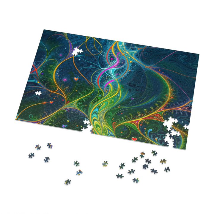 Vibrant Ethereal Swirls - Jigsaw Puzzle (100, 252, 500, 1000 pieces) - Puzzle - g(0D·IO) - 29.25" × 19.75" (1000 pcs) - -