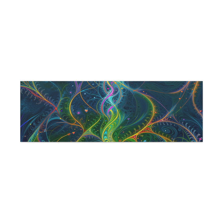 Vibrant Ethereal Swirls - Matte Canvas Print 1.25" - Canvas - g(0D·IO) - 60" x 20" (Horizontal) - 1.25" -