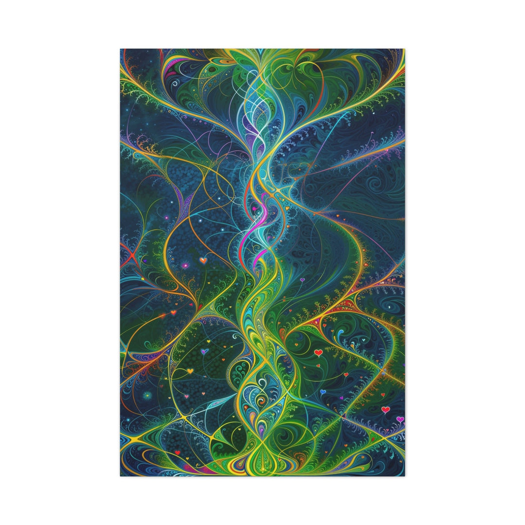 Vibrant Ethereal Swirls - Matte Canvas Print 1.25" - Canvas - g(0D·IO) - 32″ x 48″ (Vertical) - 1.25" -