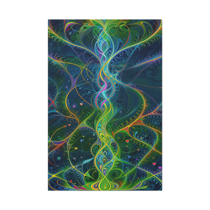 Vibrant Ethereal Swirls - Matte Canvas Print 1.25" - Canvas - g(0D·IO) - 32″ x 48″ (Vertical) - 1.25" -