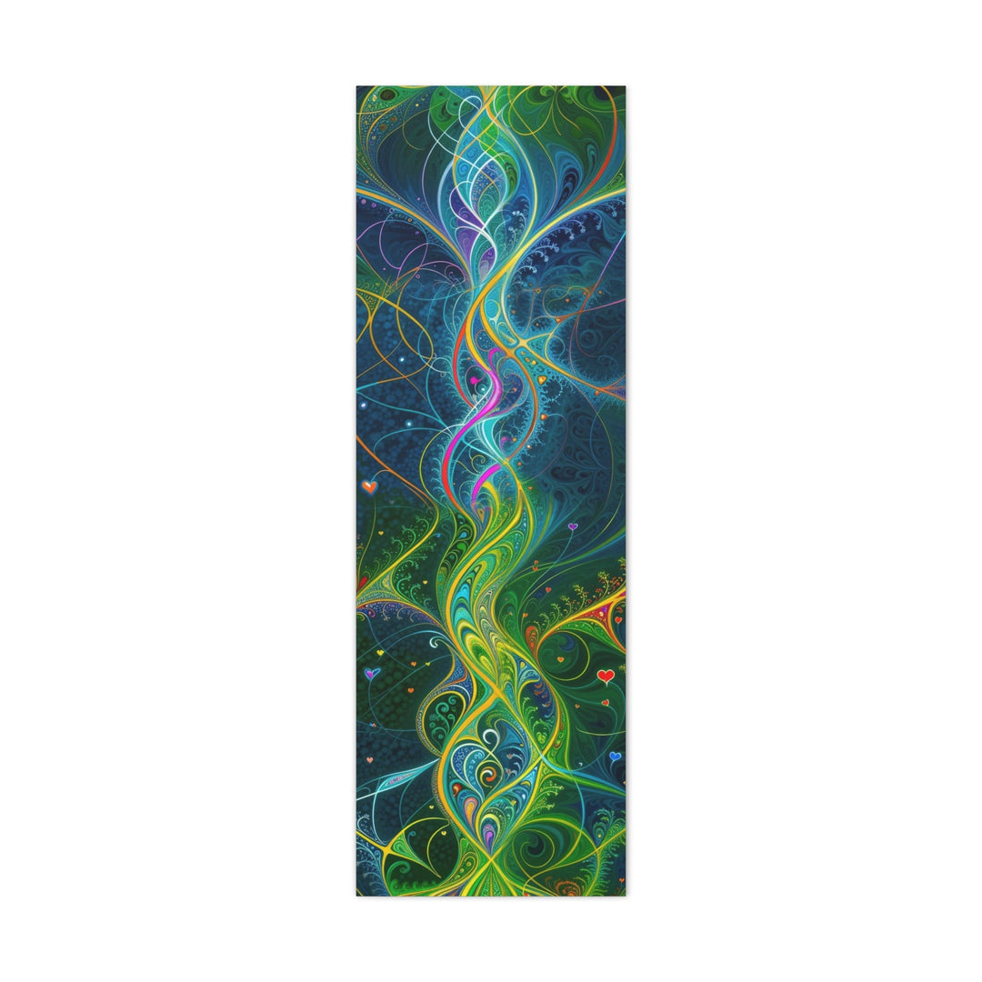 Vibrant Ethereal Swirls - Matte Canvas Print 1.25" - Canvas - g(0D·IO) - 16" x 48" (Vertical) - 1.25" -