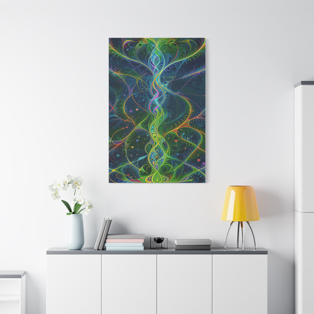 Vibrant Ethereal Swirls - Matte Canvas Print 1.25" - Canvas - g(0D·IO) - 36" x 36" - 1.25" -