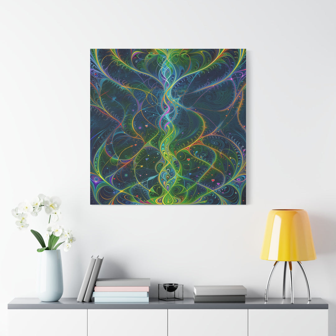 Vibrant Ethereal Swirls - Matte Canvas Print 1.25" - Canvas - g(0D·IO) - 36" x 36" - 1.25" -