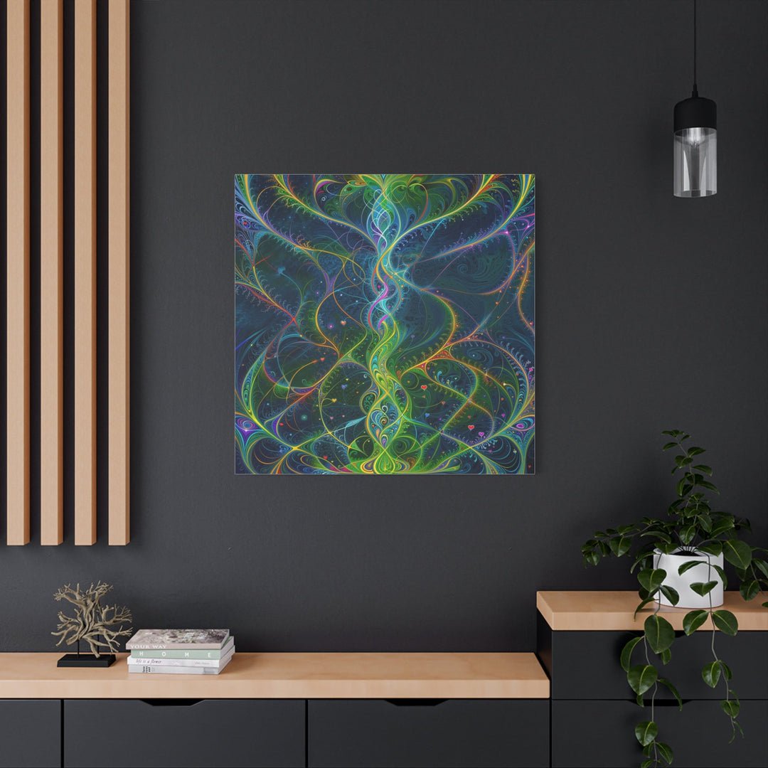 Vibrant Ethereal Swirls - Matte Canvas Print 1.25" - Canvas - g(0D·IO) - 36" x 36" - 1.25" -