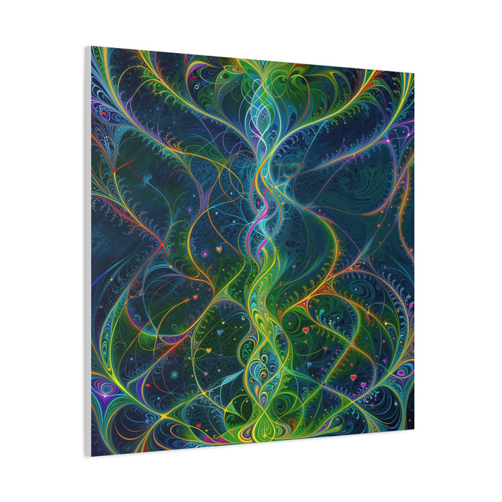 Vibrant Ethereal Swirls - Matte Canvas Print 1.25" - Canvas - g(0D·IO) - 36" x 36" - 1.25" -