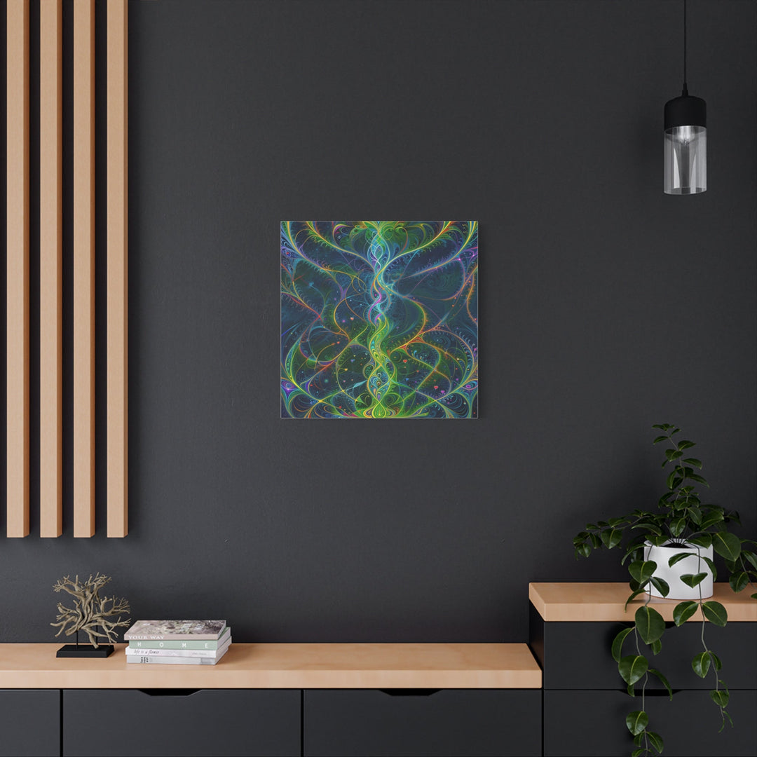 Vibrant Ethereal Swirls - Matte Canvas Print 1.25" - Canvas - g(0D·IO) - 36" x 36" - 1.25" -