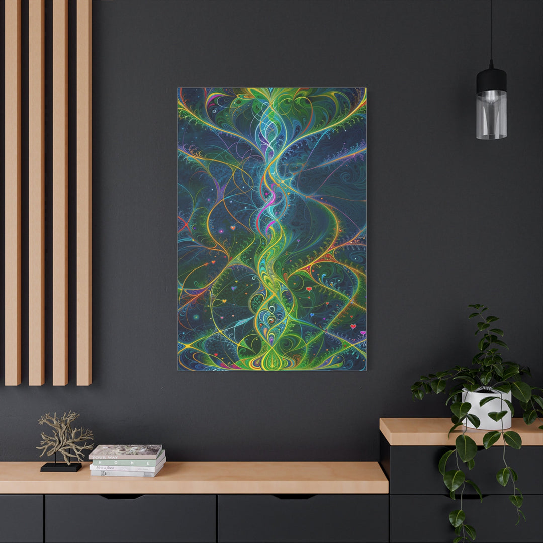 Vibrant Ethereal Swirls - Matte Canvas Print 1.25" - Canvas - g(0D·IO) - 36" x 36" - 1.25" -