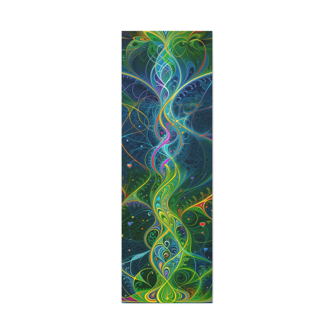 Vibrant Ethereal Swirls - Matte Canvas Print 1.25" - Canvas - g(0D·IO) - 20" x 60" (Vertical) - 1.25" -