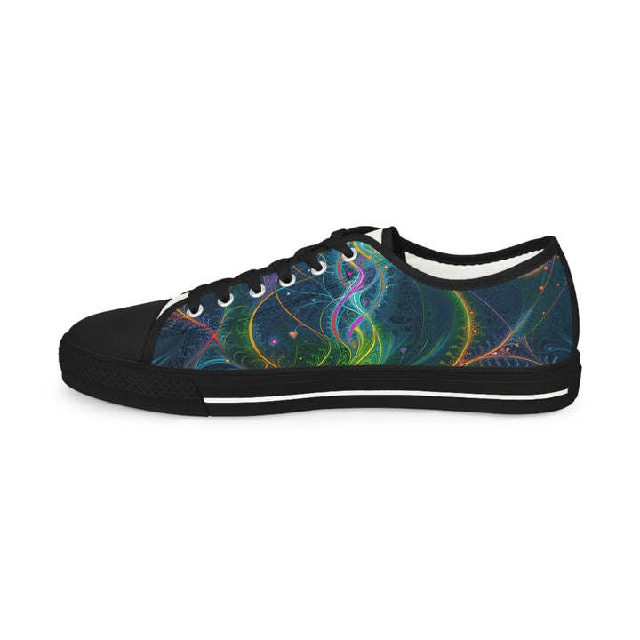 Vibrant Ethereal Swirls - Men's Lowtop Sneakers - Shoes - g(0D·IO) - US 5 - Black sole -