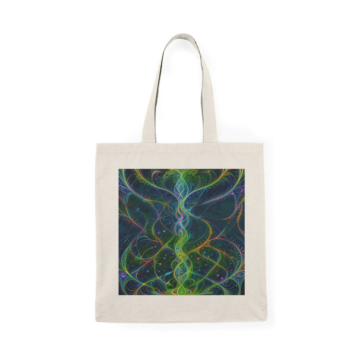 Vibrant Ethereal Swirls - Natural Tote Bag - Bags - g(0D·IO) - 15" x 16" - Natural -