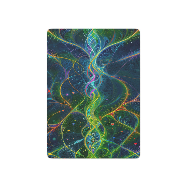 Vibrant Ethereal Swirls - Poker Cards - Paper products - g(0D·IO) - 2.47" x 3.47" - White - Semi Glossy