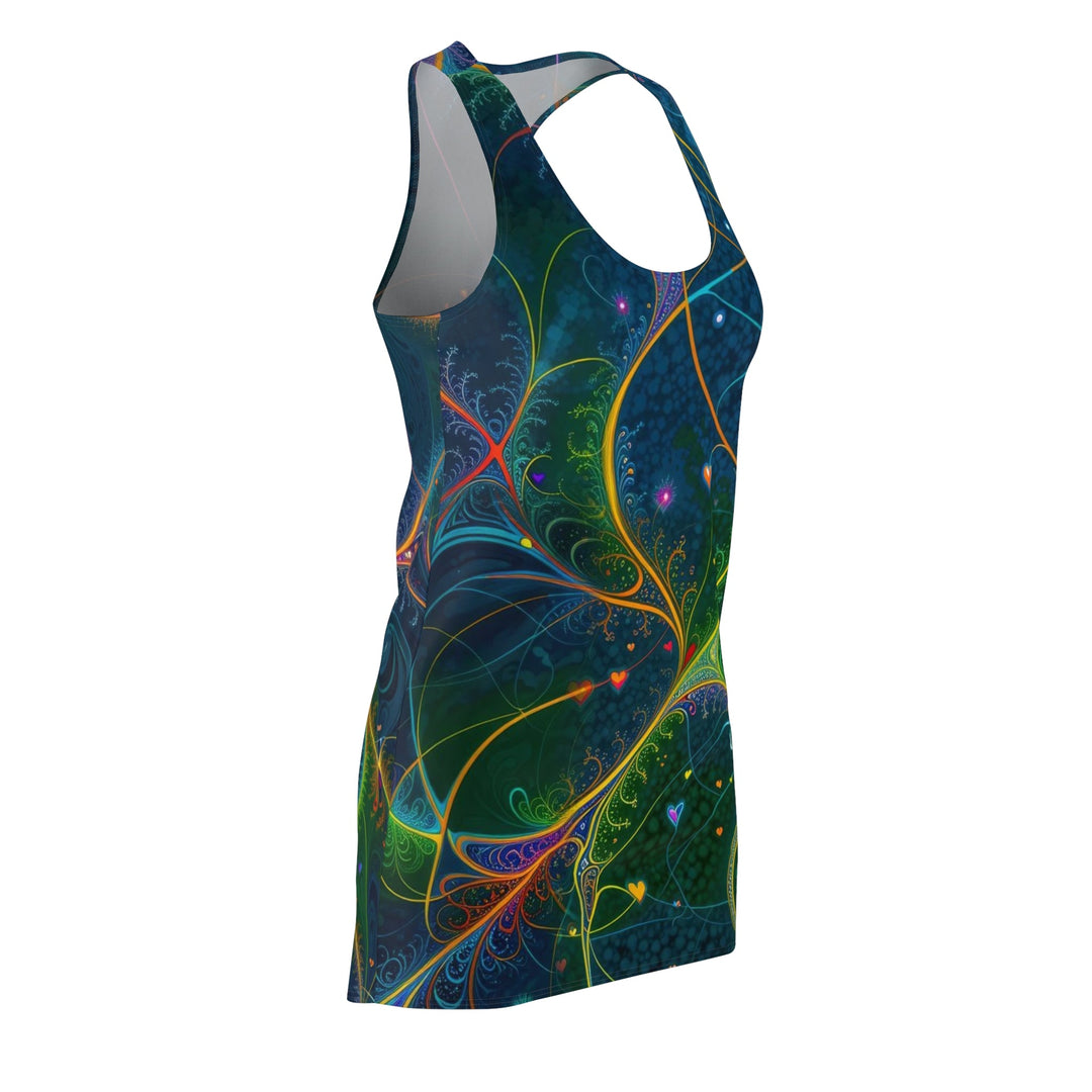 Vibrant Ethereal Swirls - Racerback Dress - All Over Prints - g(0D·IO) - XS - -