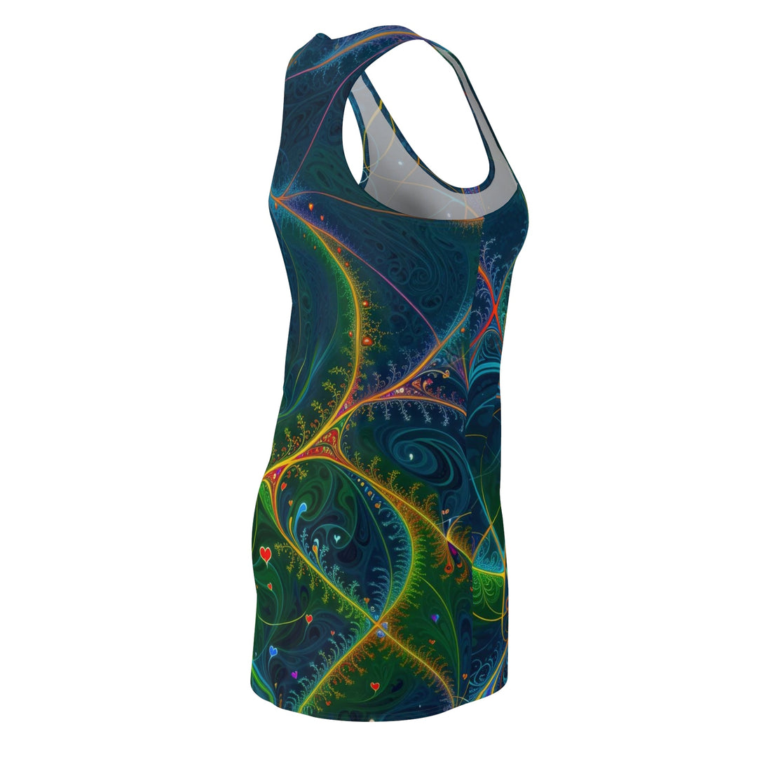 Vibrant Ethereal Swirls - Racerback Dress - All Over Prints - g(0D·IO) - XS - -