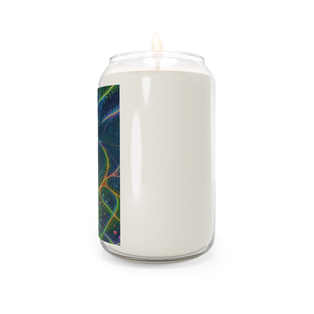 Vibrant Ethereal Swirls - Scented Candle - Home Decor - g(0D·IO) - Vanilla Bean - 13.75oz -