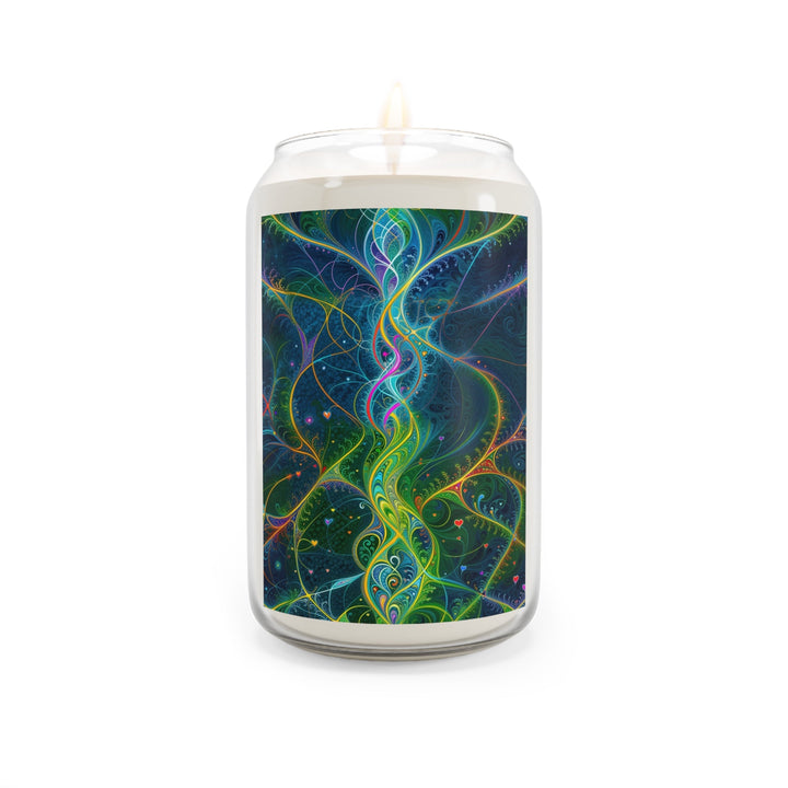 Vibrant Ethereal Swirls - Scented Candle - Home Decor - g(0D·IO) - Sea Breeze - 13.75oz -