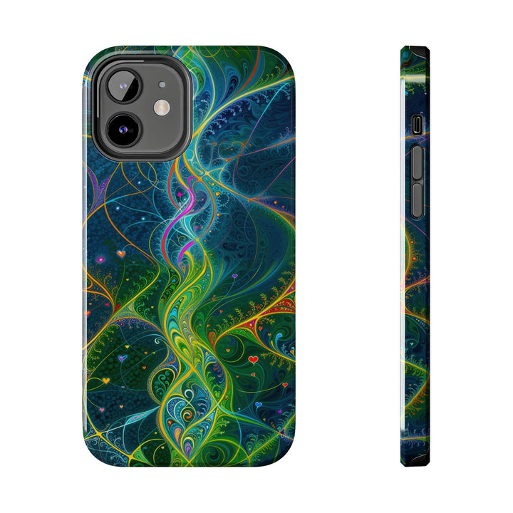 Vibrant Ethereal Swirls - Tough Phone Case - Phone Case - g(0D·IO) - iPhone 12 - -