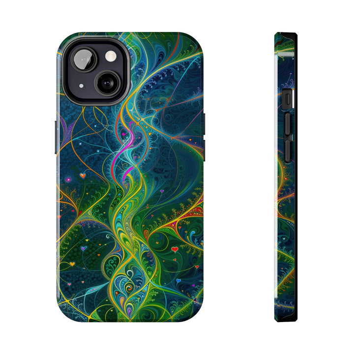 Vibrant Ethereal Swirls - Tough Phone Case - Phone Case - g(0D·IO) - iPhone 13 - -