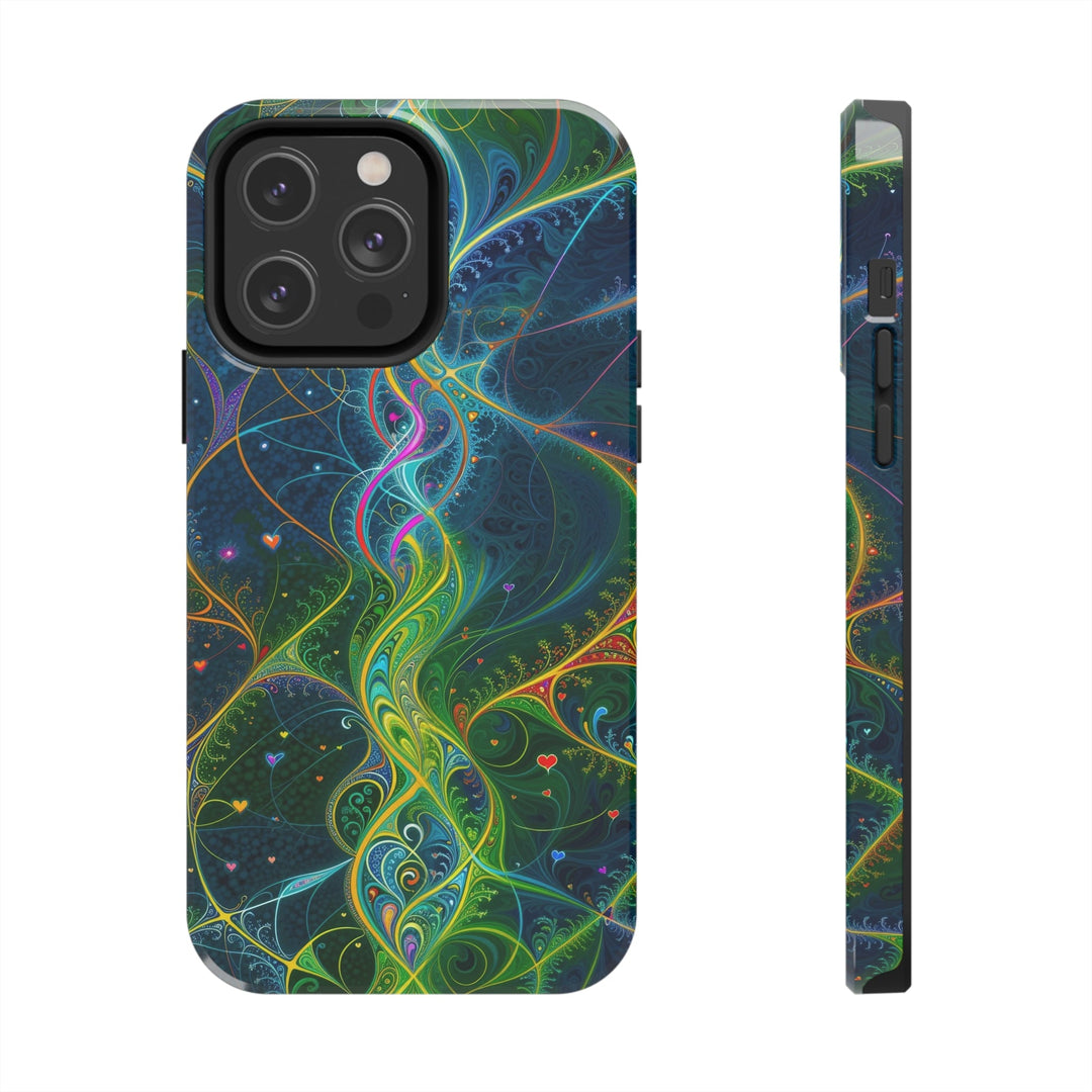 Vibrant Ethereal Swirls - Tough Phone Case - Phone Case - g(0D·IO) - iPhone 14 Pro Max - -