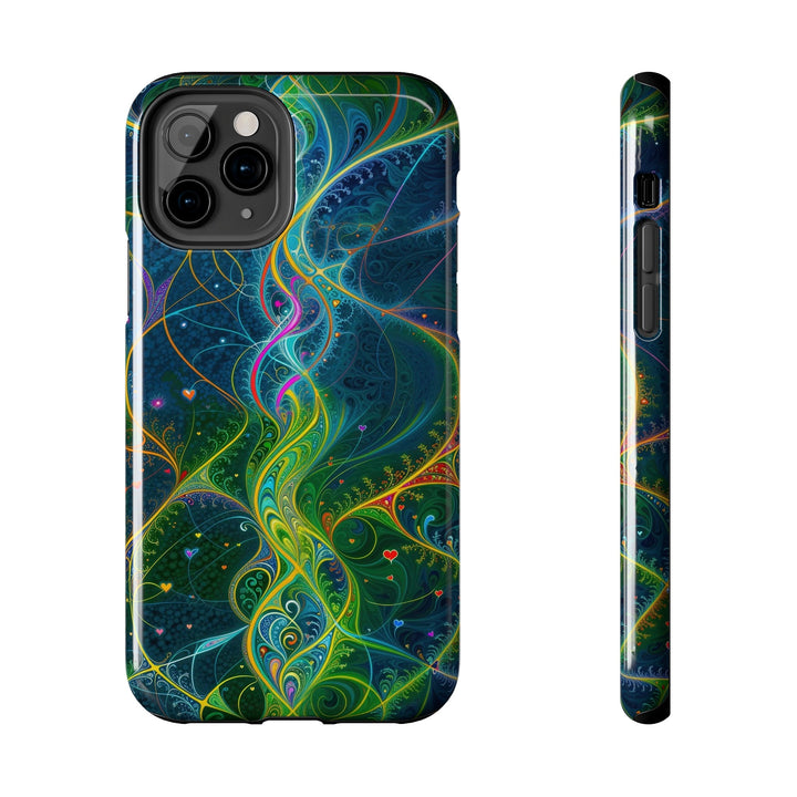 Vibrant Ethereal Swirls - Tough Phone Case - Phone Case - g(0D·IO) - iPhone 11 Pro - -