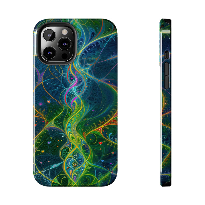 Vibrant Ethereal Swirls - Tough Phone Case - Phone Case - g(0D·IO) - iPhone 12 Pro Max - -