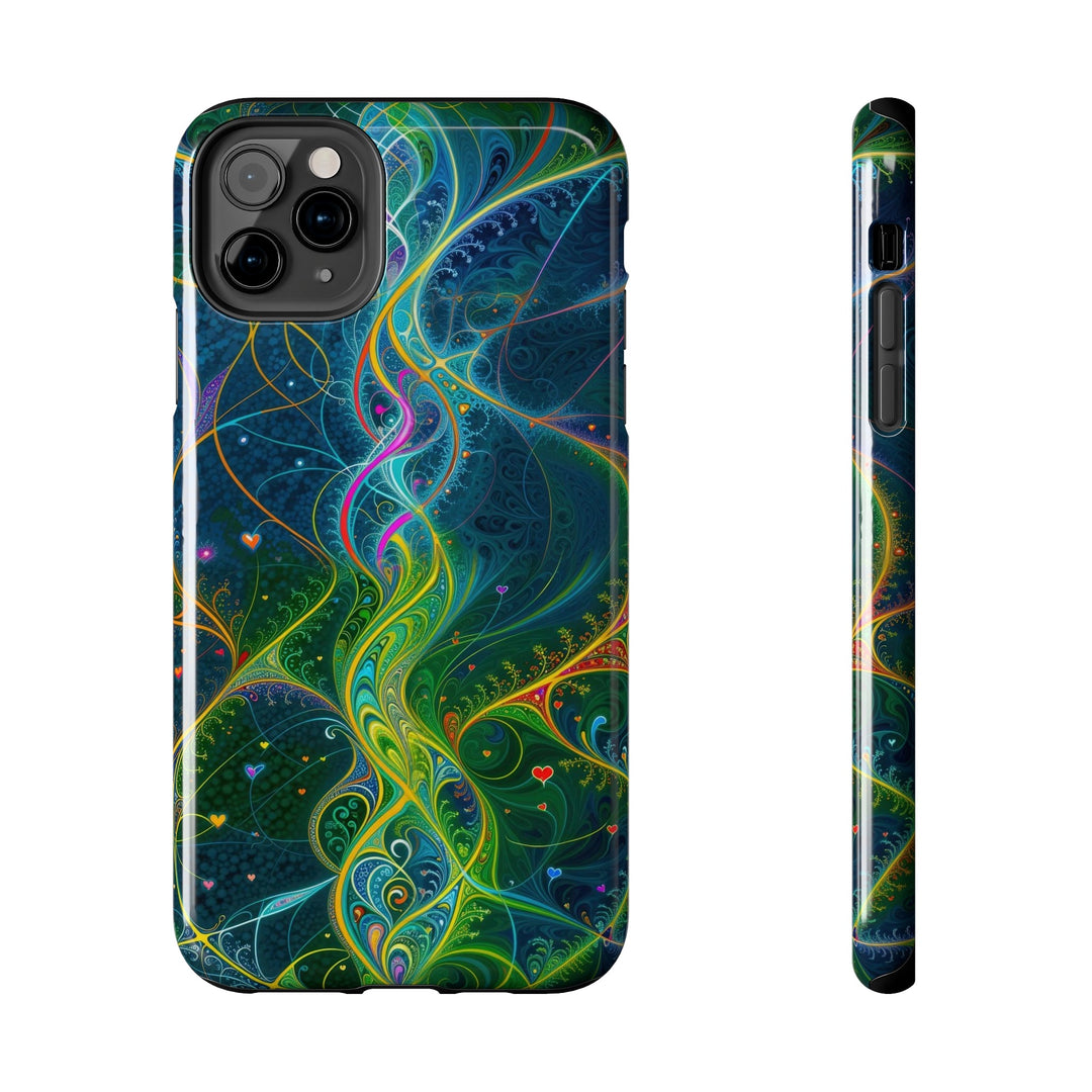 Vibrant Ethereal Swirls - Tough Phone Case - Phone Case - g(0D·IO) - iPhone 11 Pro Max - -