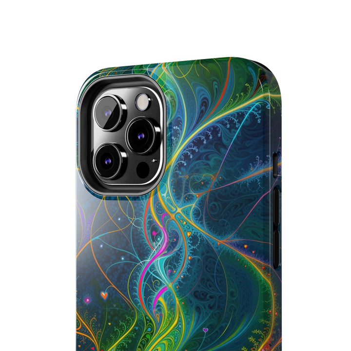 Vibrant Ethereal Swirls - Tough Phone Case - Phone Case - g(0D·IO) - iPhone 13 Mini - -