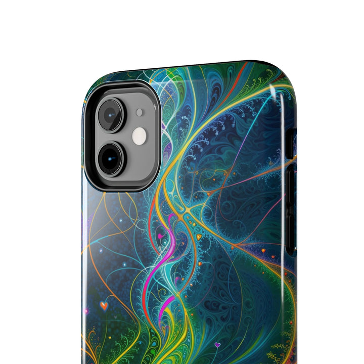 Vibrant Ethereal Swirls - Tough Phone Case - Phone Case - g(0D·IO) - iPhone 13 Mini - -