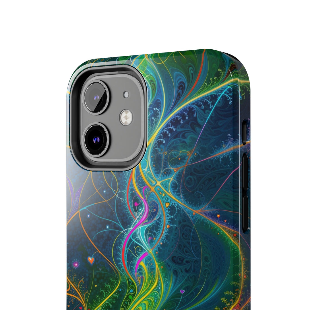 Vibrant Ethereal Swirls - Tough Phone Case - Phone Case - g(0D·IO) - iPhone 13 Mini - -