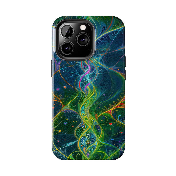 Vibrant Ethereal Swirls - Tough Phone Case - Phone Case - g(0D·IO) - iPhone 13 Mini - -