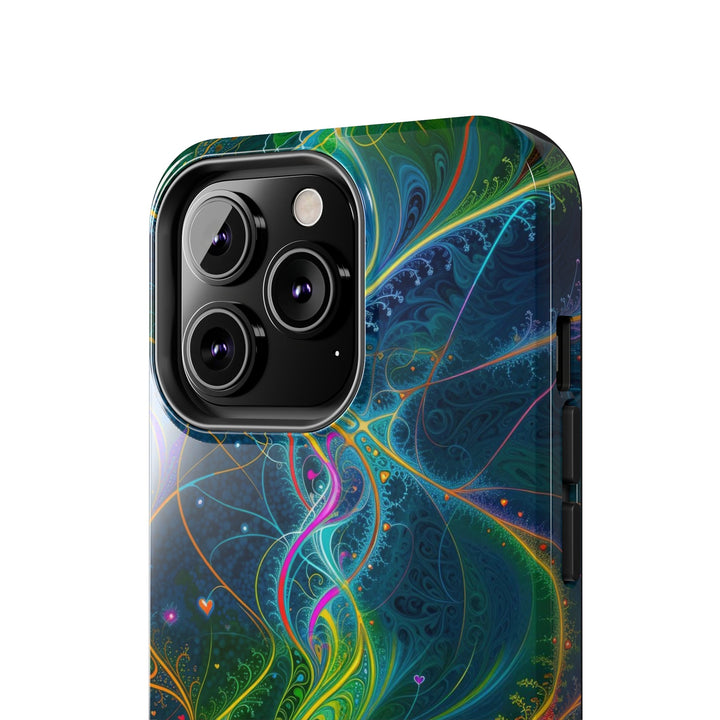 Vibrant Ethereal Swirls - Tough Phone Case - Phone Case - g(0D·IO) - iPhone 13 Mini - -