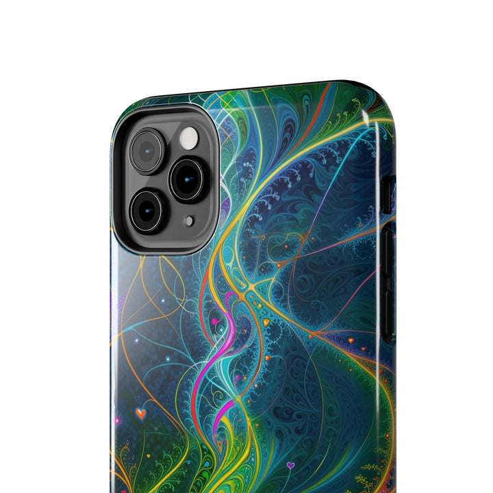 Vibrant Ethereal Swirls - Tough Phone Case - Phone Case - g(0D·IO) - iPhone 13 Mini - -