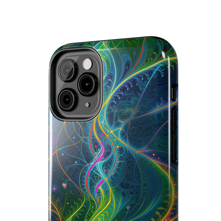 Vibrant Ethereal Swirls - Tough Phone Case - Phone Case - g(0D·IO) - iPhone 13 Mini - -