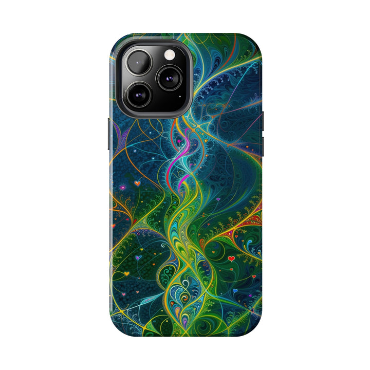 Vibrant Ethereal Swirls - Tough Phone Case - Phone Case - g(0D·IO) - iPhone 13 Mini - -