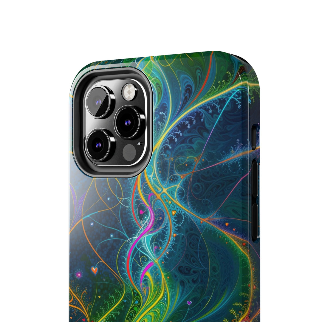 Vibrant Ethereal Swirls - Tough Phone Case - Phone Case - g(0D·IO) - iPhone 13 Mini - -