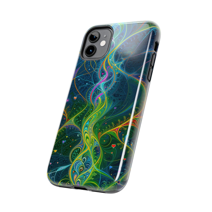 Vibrant Ethereal Swirls - Tough Phone Case - Phone Case - g(0D·IO) - iPhone 13 Mini - -