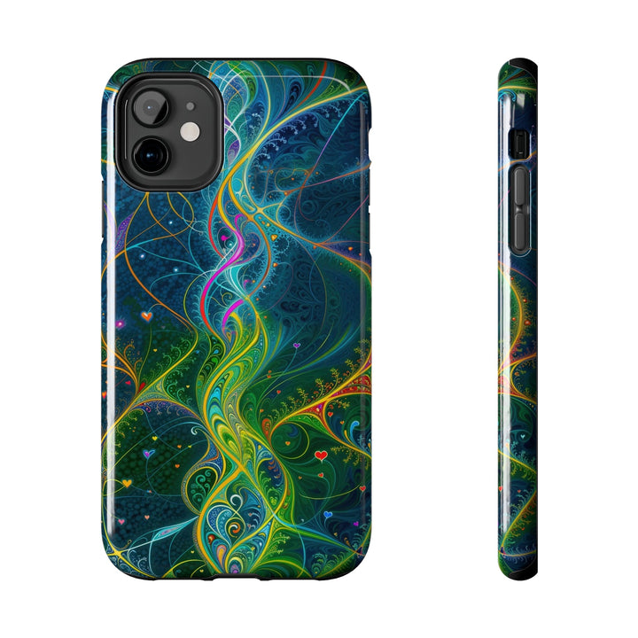 Vibrant Ethereal Swirls - Tough Phone Case - Phone Case - g(0D·IO) - iPhone 11 - -