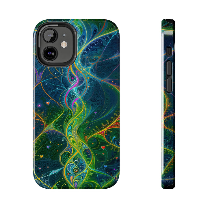 Vibrant Ethereal Swirls - Tough Phone Case - Phone Case - g(0D·IO) - iPhone 12 Mini - -