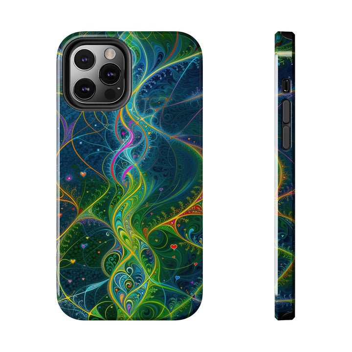 Vibrant Ethereal Swirls - Tough Phone Case - Phone Case - g(0D·IO) - iPhone 12 Pro - -