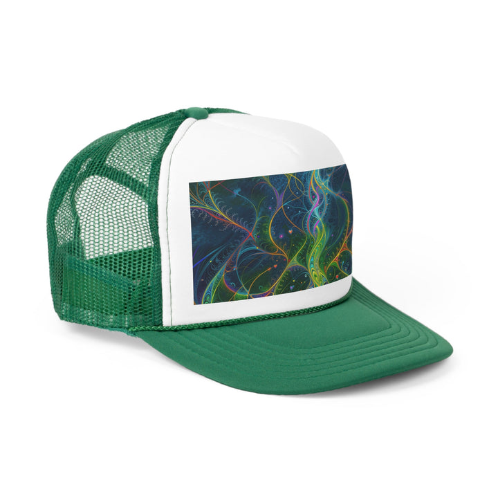 Vibrant Ethereal Swirls - Trucker Hat - Hats - g(0D·IO) - Pink - One size -