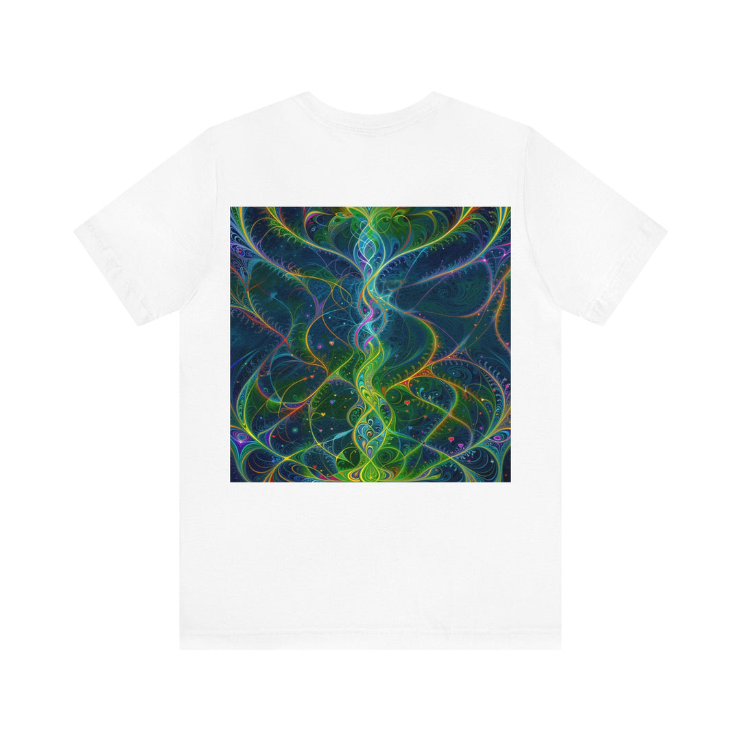 Vibrant Ethereal Swirls - Unisex Jersey Short Sleeve Tee - T-Shirt - g(0D·IO) - Black - S -