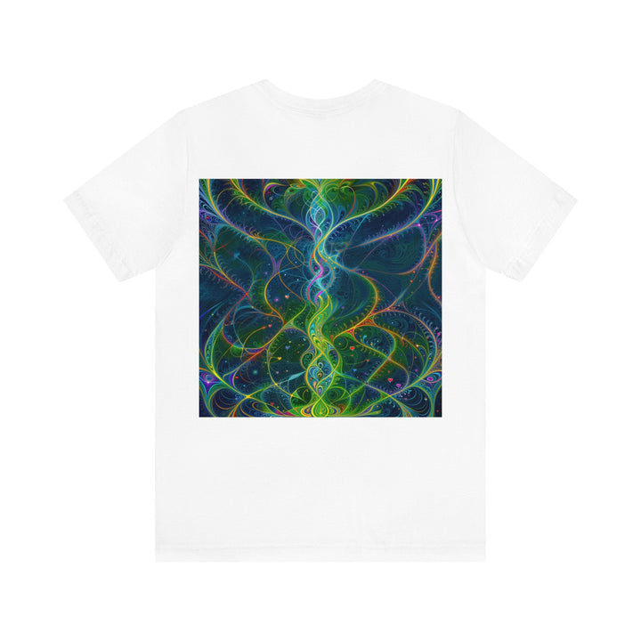 Vibrant Ethereal Swirls - Unisex Jersey Short Sleeve Tee - T-Shirt - g(0D·IO) - Black - S -