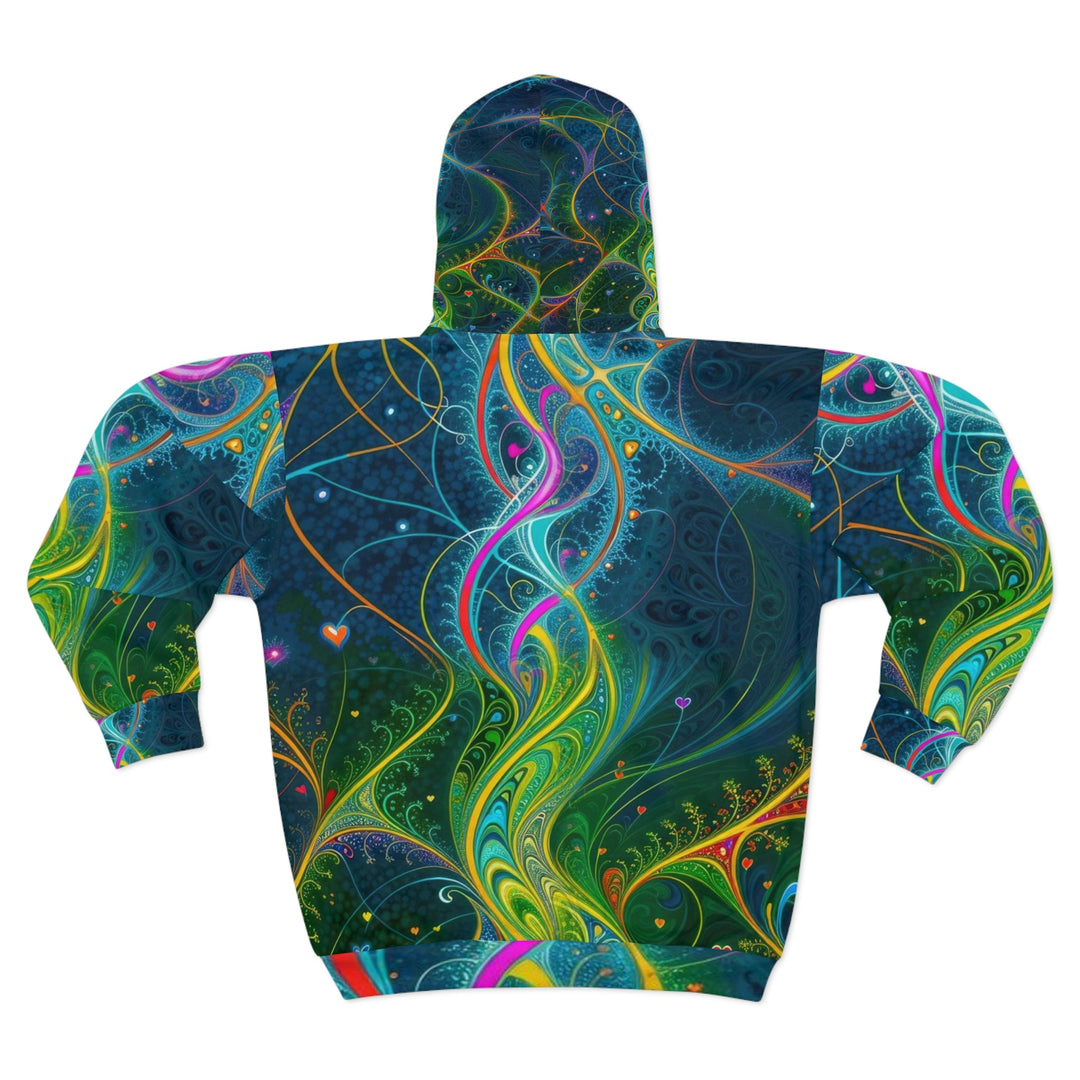 Vibrant Ethereal Swirls - Unisex Zip Hoodie - All Over Prints - g(0D·IO) - XS - -